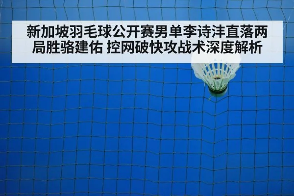 新加坡羽毛球公开赛男单李诗沣直落两局胜骆建佑 控网破快攻战术深度解析